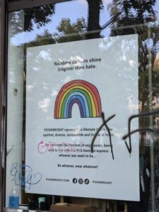 Rainbow colours shine brighter than hate!